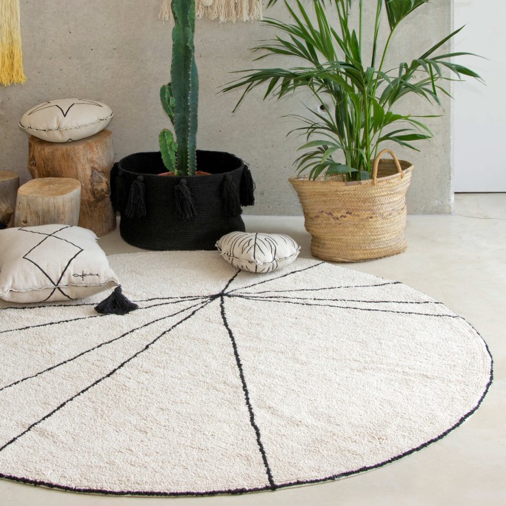 Tapis Rond En Coton Tracer Bereber Classics