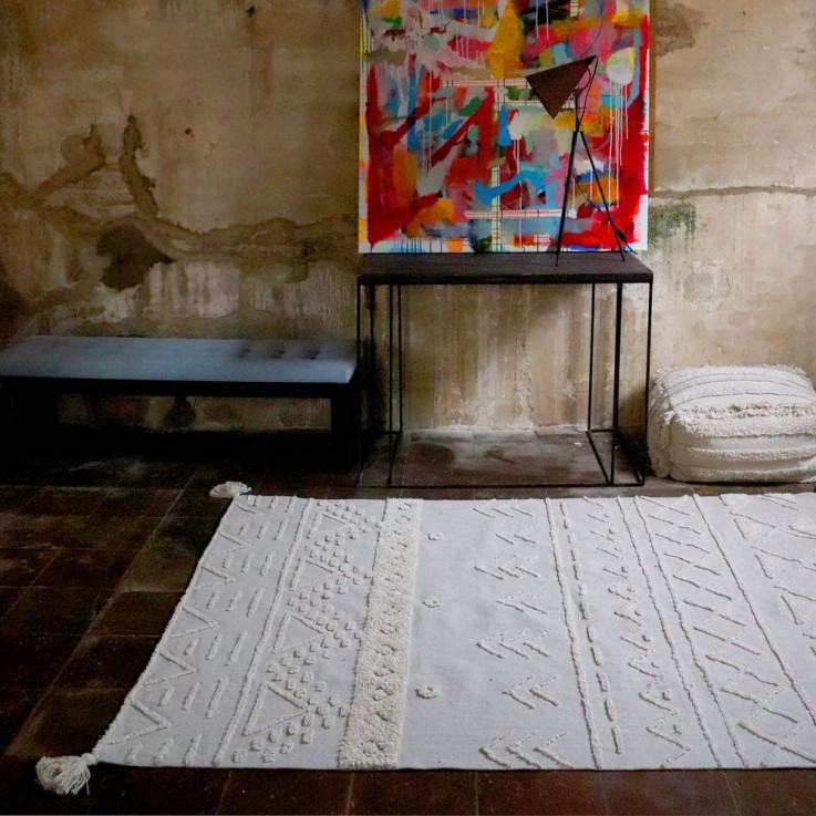 Tapis Rectangulaire En Coton Tribu Bereber Classics