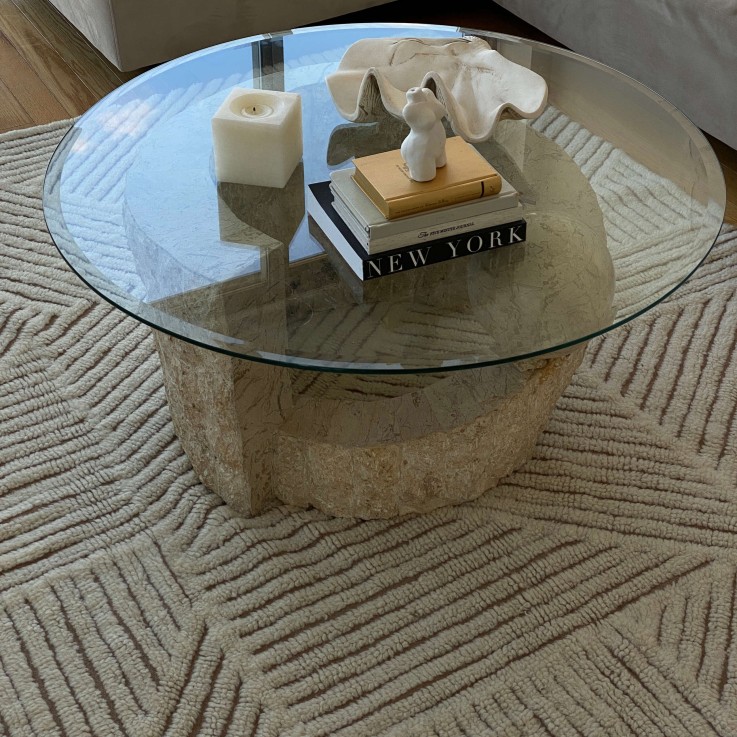 Tapis À Laine Rectangulaire Fields