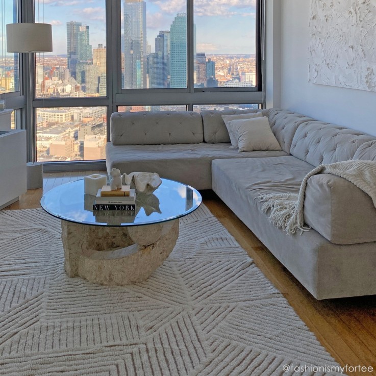 Tapis À Laine Rectangulaire Fields