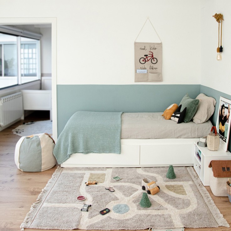 Porte-Poche Mural Cool Kids Ride Bikes En Coton Eco City