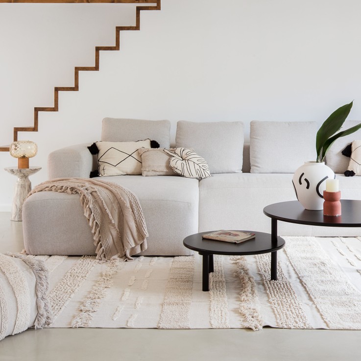 Tapis Rectangulaire En Coton Air