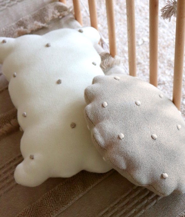 Coussin Tricoté En Coton...