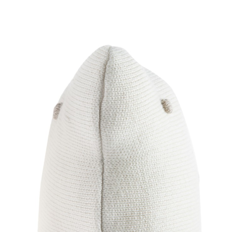 Coussin Tricoté En Coton Biscuit Dune Buiscuit