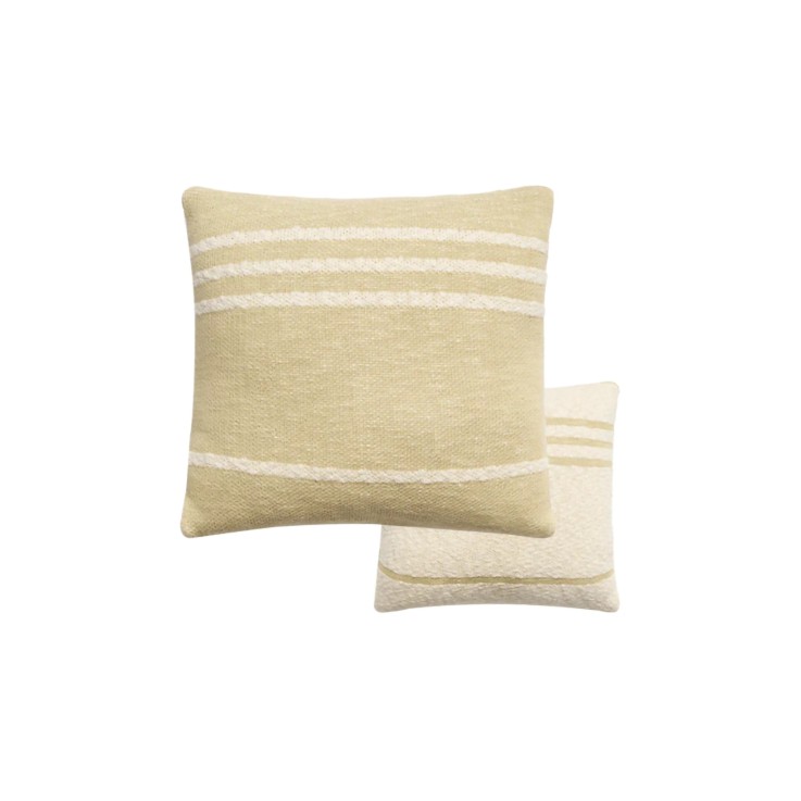 Coussin Tricoté En Coton Duetto Reversible