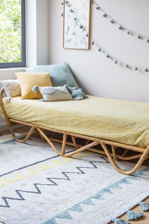 Tapis Rectangulaire En Coton Aztèque