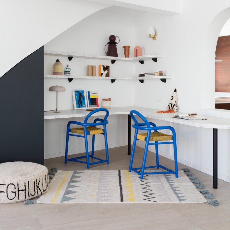 Tapis Rectangulaire En Coton Aztèque