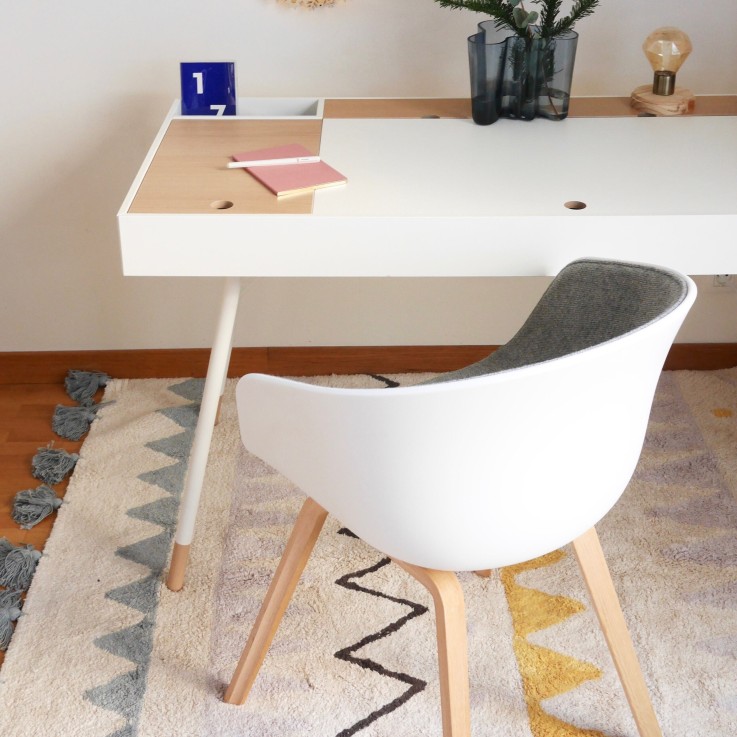 Tapis Rectangulaire En Coton Aztèque