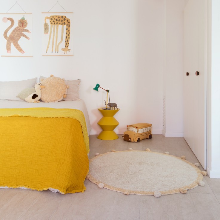 Tapis Rond En Coton Bubbly