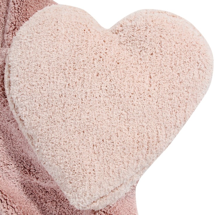 Tapis Cœur En Coton Amour Puffy