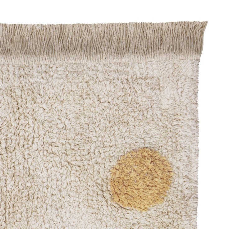 Tapis Rectangulaire En Coton Points Hippies