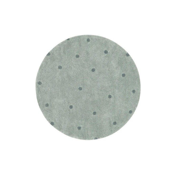 Tapis Rond En Coton À Pois Chasse Aux Champignons