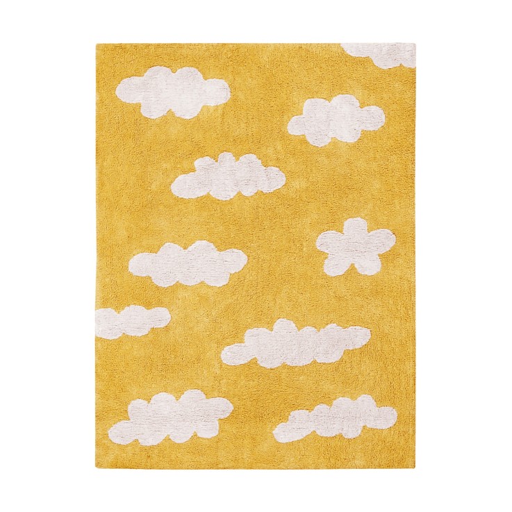 Tapis Rectangulaire En Coton Nuages