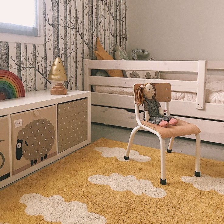 Tapis Rectangulaire En Coton Nuages