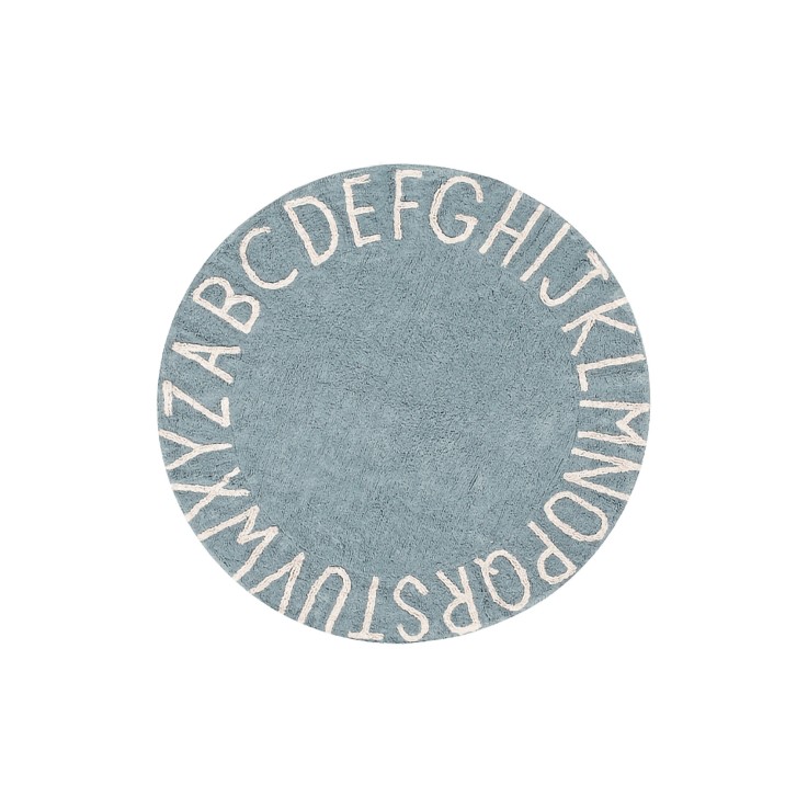 Tapis Rond En Coton Alphabet Abc