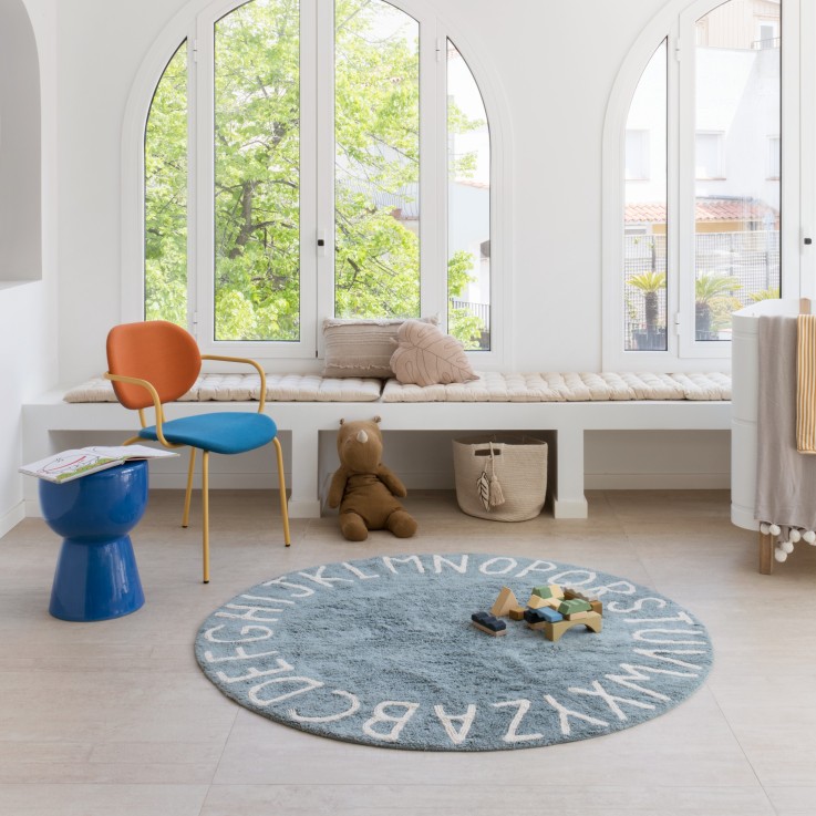 Tapis Rond En Coton Alphabet Abc