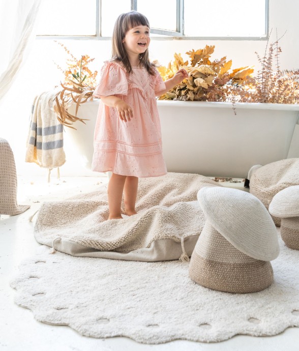 Tapis Ovale En Coton Pomme...