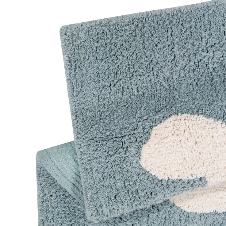 Tapis Rectangulaire En Coton Nuages