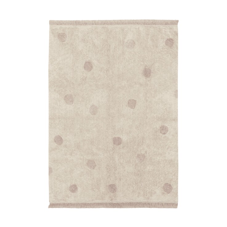 Tapis Rectangulaire En Coton Points Hippies