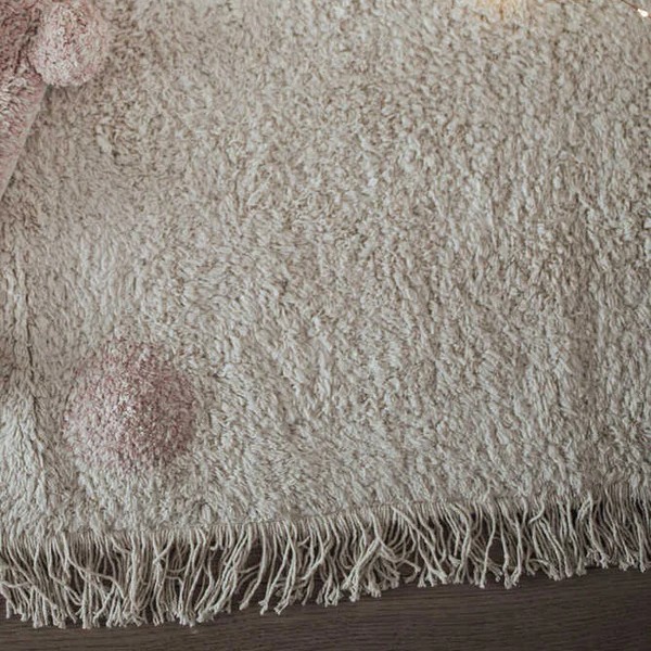 Tapis Rectangulaire En Coton Points Hippies