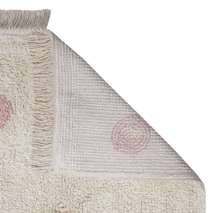 Tapis Rectangulaire En Coton Points Hippies