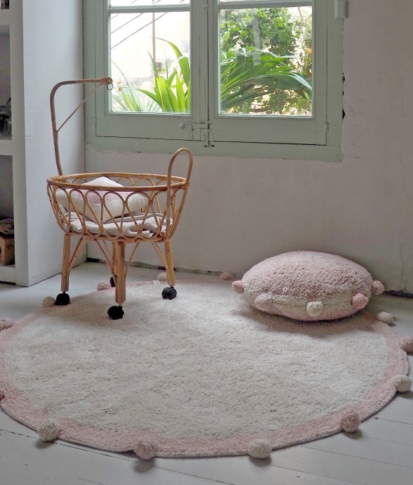 Tapis Rond En Coton Bubbly