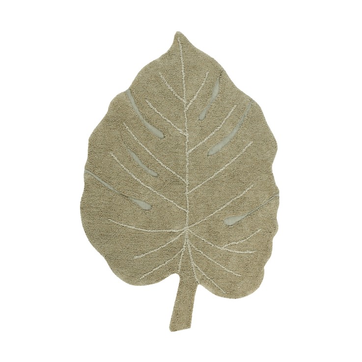 Tapis Rectangulaire En Coton Feuille Monstera Plants