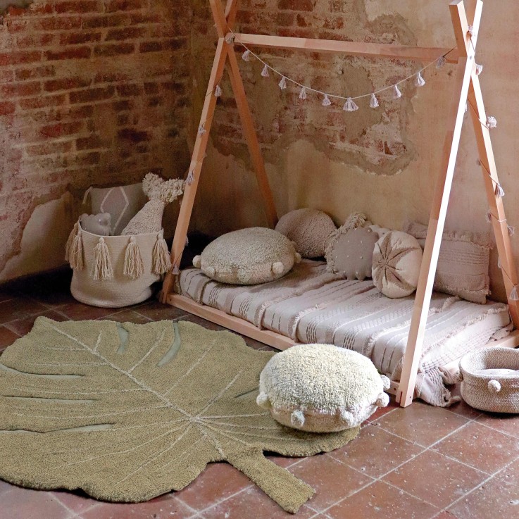 Tapis Rectangulaire En Coton Feuille Monstera Plants