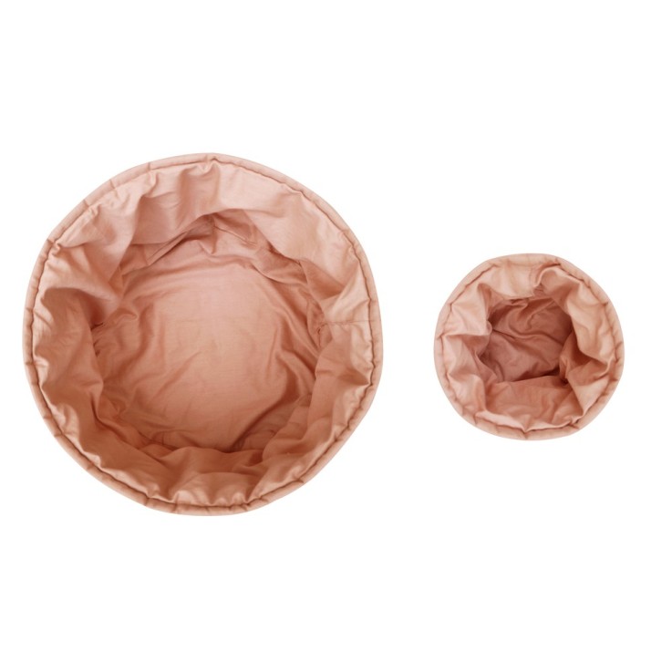 Lot De Deux Paniers Matelassés En Coton Bamboo