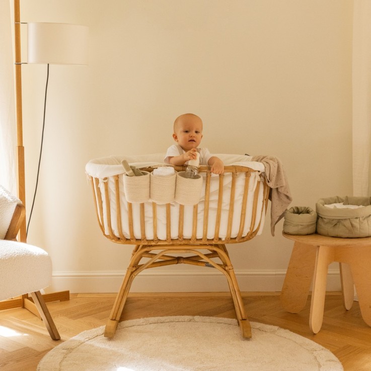 Panier Pour Berceau En Coton Bamboo