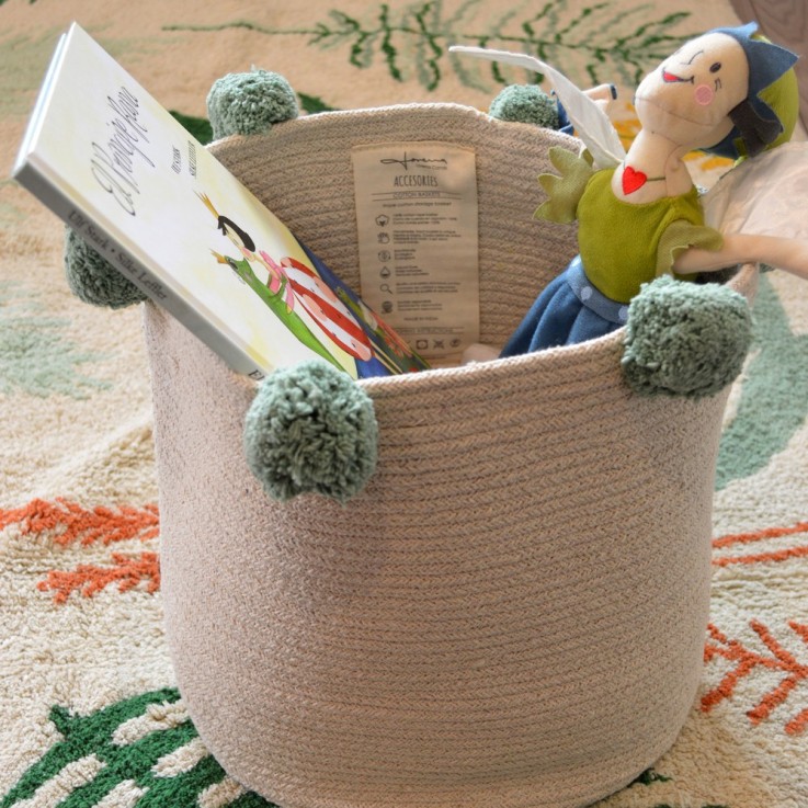 Panier Avec Pontons En Coton Bubbly