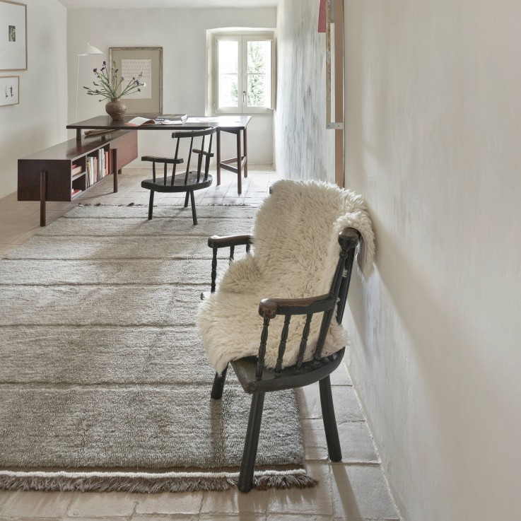 Tapis En Laine Woolly Mouton Beige