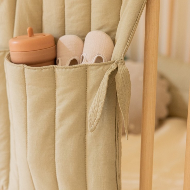 Porte-Poche De Lit Benjamin En Coton Bamboo