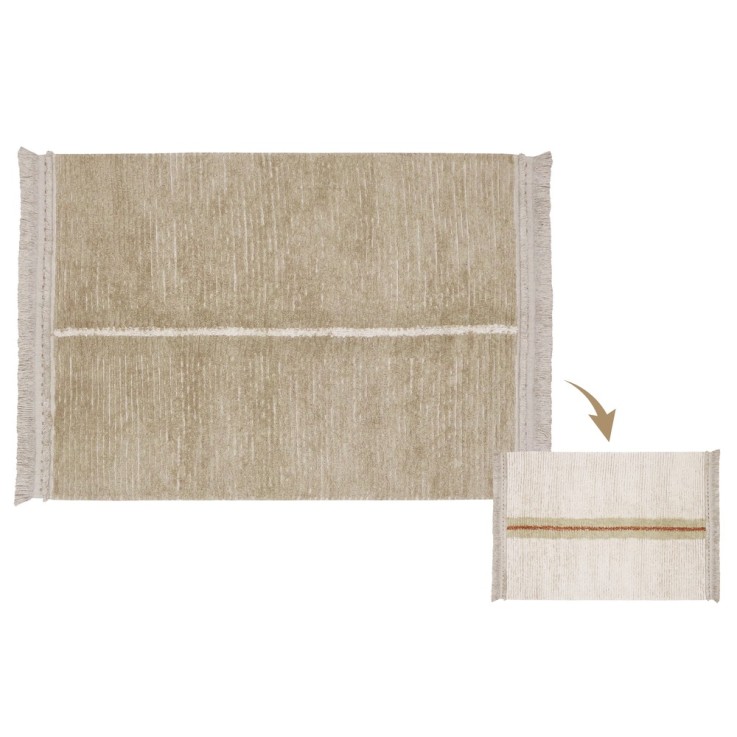 Tapis Rectangulaire En Coton Tapis Réversible Duetto Reversible