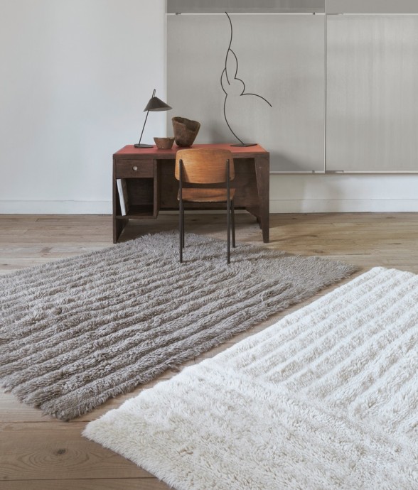 Tapis À Laine Rectangulaire...