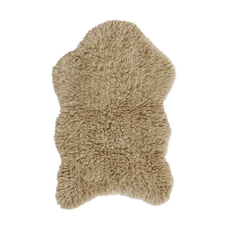 Tapis En Laine Woolly Mouton Beige