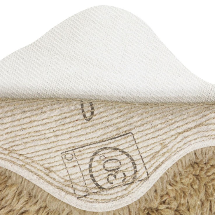 Tapis En Laine Woolly Mouton Beige