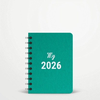 Agenda 2026 spirale A6 Matière recyclée