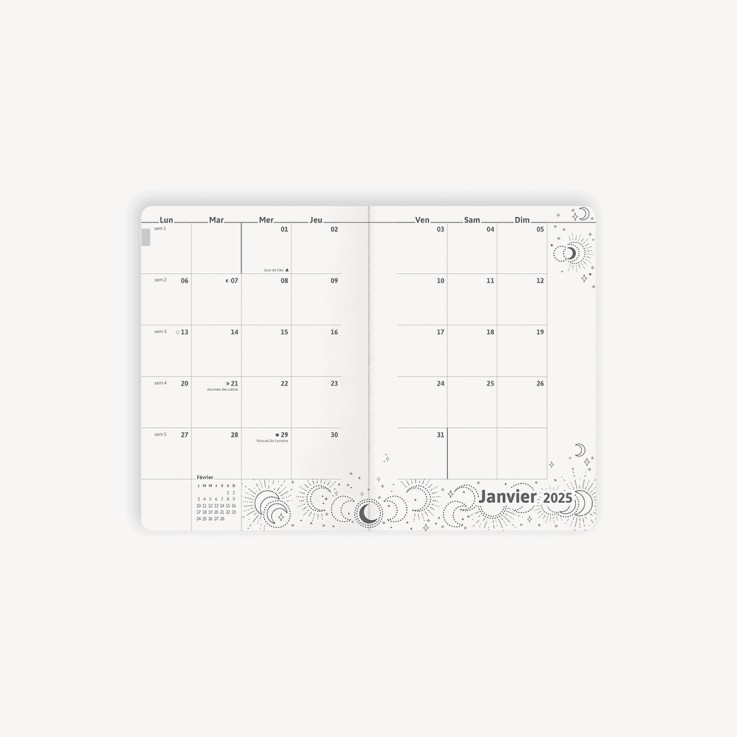 Agenda 2026 souple A6 Matière recyclée