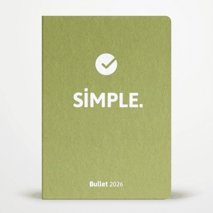 Bullet Journal Agenda semainier 2026 Matière recyclée