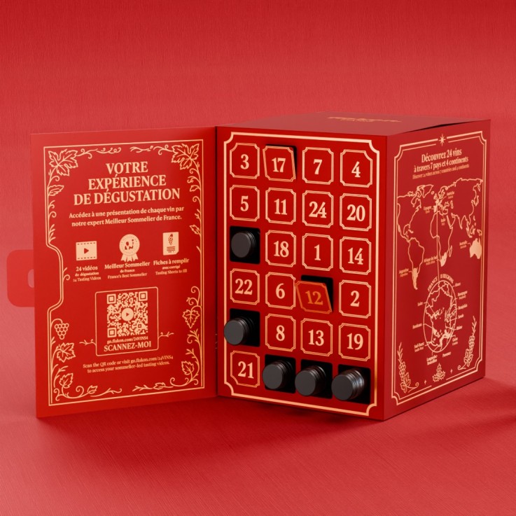 Calendrier de l'Avent Vin - 24 Vins de France et du Monde