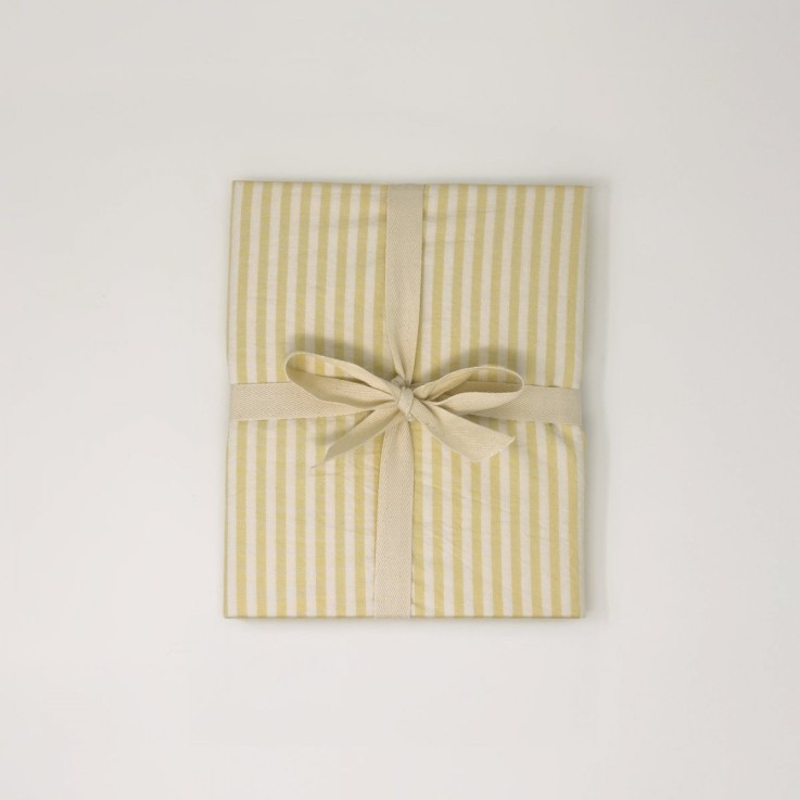 Drap housse berceau Percale de Coton Bio rayé