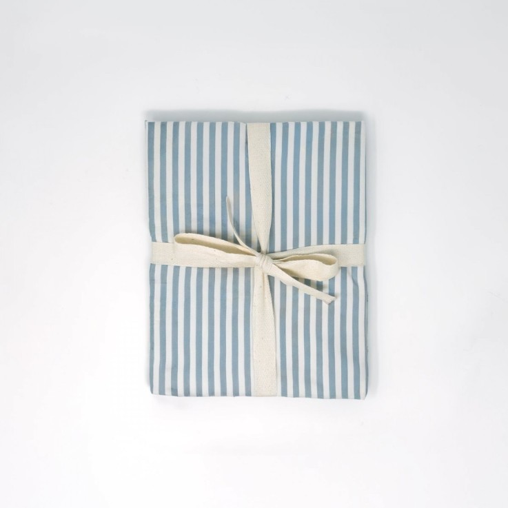 Housse de couette Percale de Coton Bio bébé rayé