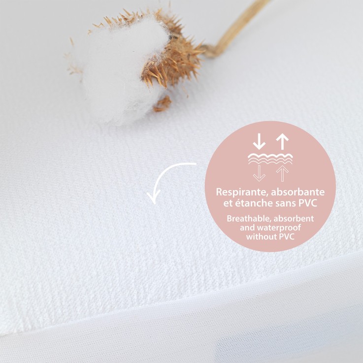 Alèse Bébé Imperméable Bouclette Coton Bio