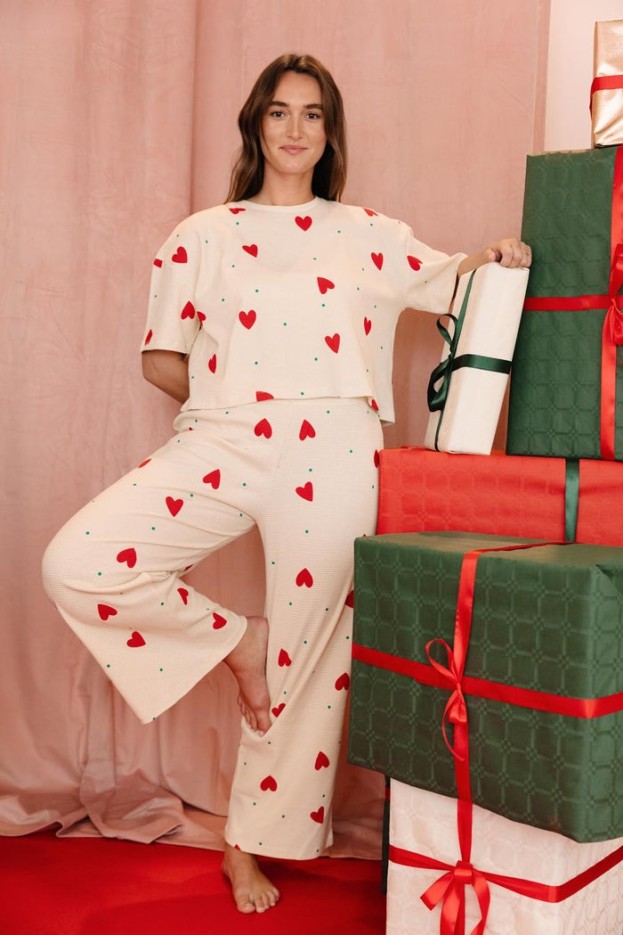Ensemble pyjama Long gaufré Coton Bio