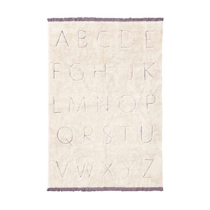 Tapis Rectangulaire En Coton Abc Upcyclé