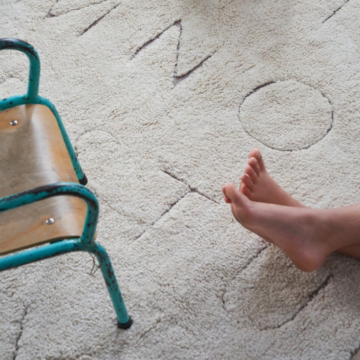 Tapis Rectangulaire En Coton Abc Upcyclé