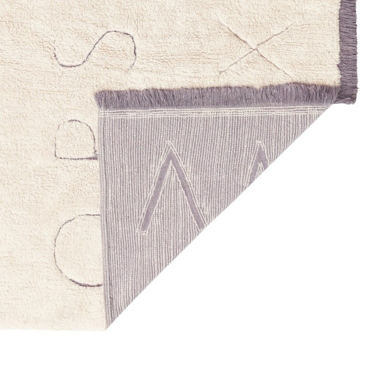 Tapis Rectangulaire En Coton Abc Upcyclé