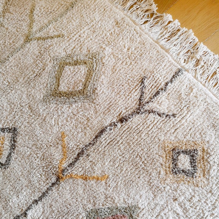 Tapis Rectangulaire En Coton Terre Kaarol