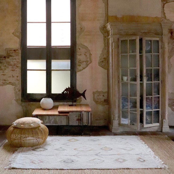 Tapis Rectangulaire En Coton Terre Kaarol